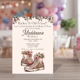 Convite de Aniversário do Estilo Retro