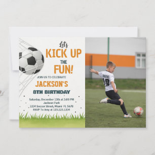 Convite de Aniversário do Futebol do Goal Scorer