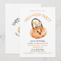 Convite de Aniversário do Halloween Candy