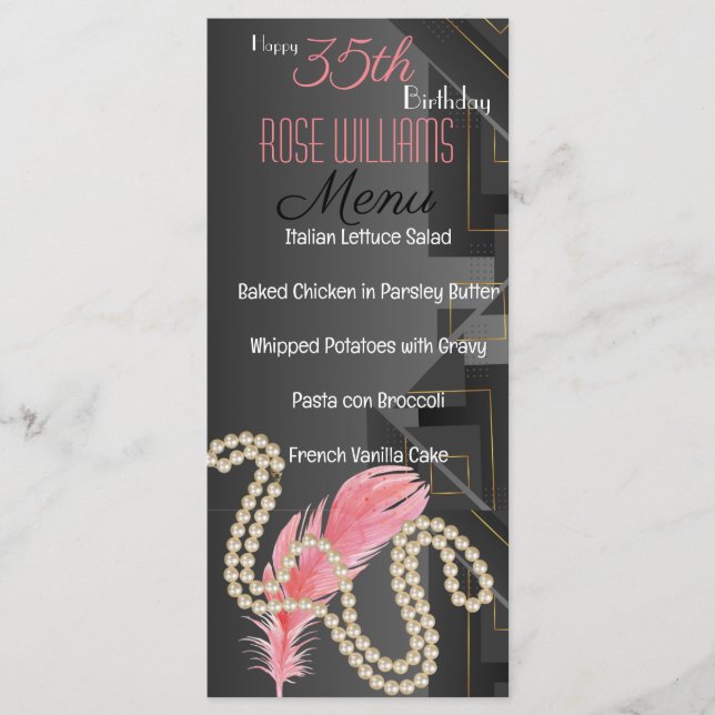 Convite de Aniversário do Harlem Renaissance (Frente)