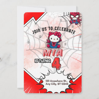 Convite de Aniversário do Homem-Aranha HK