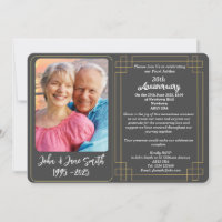 Convite de Aniversário do Jubileu de Pérolas de 30