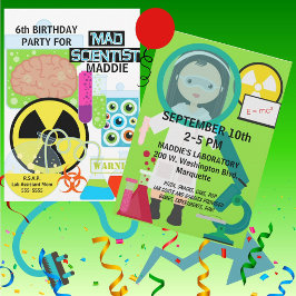 Convite de Aniversário do Laboratório de Ciência d