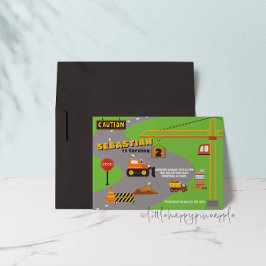 Convite de Aniversário do Local de Construção