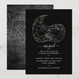 Convite de Aniversário do Mardi Gras