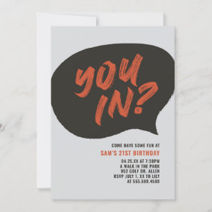 Convite de Aniversário do Mens