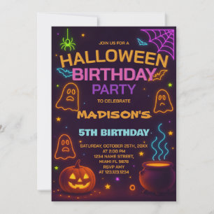 Convite de Aniversário do Monster Mash Halloween
