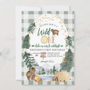 Convite de aniversário do nosso ursinho é um selva
