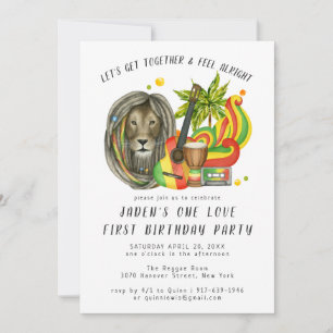 Convite de Aniversário do One Love First