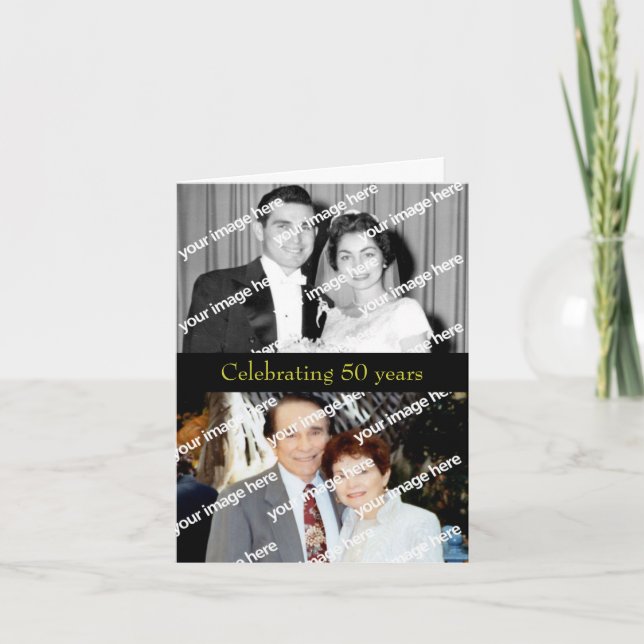 Convite de Aniversário do Ouro Passado e Presente (Frente)