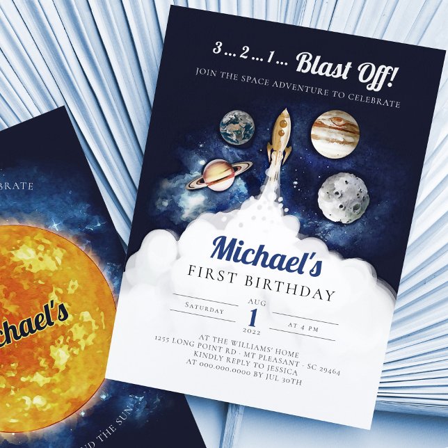 Convite de Aniversário do Outono Menino (Criador carregado)