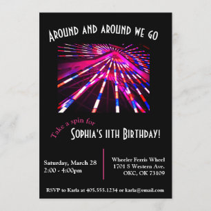 Convite de Aniversário do Parque de Amutamentos F