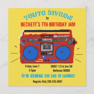 Convite de aniversário do Partido Dança Personaliz