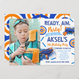 Convite de Aniversário do Partido Dart   Fotografi