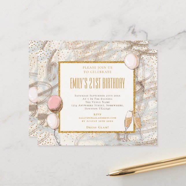 Convite de Aniversário do Partido das ruas 21 (Frente/Verso In Situ)