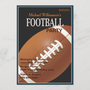 Convite de Aniversário do Partido de Futebol