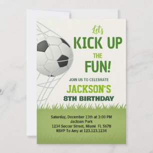 Convite de Aniversário do Partido do Futebol