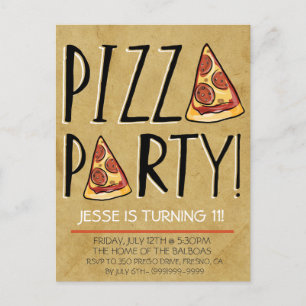 CONVITE DE ANIVERSÁRIO DO PARTIDO PIZZA PARA CRIAN