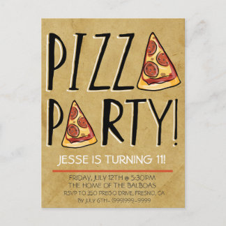 CONVITE DE ANIVERSÁRIO DO PARTIDO PIZZA PARA CRIAN