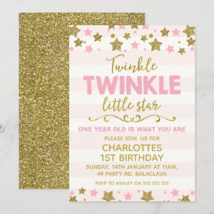 Convite de Aniversário do Pequeno Estrelado Brilh