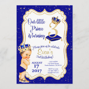 Convite de aniversário do pequeno príncipe - ani
