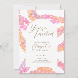 Convite de aniversário do Pikake