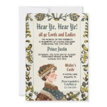 Convite de aniversário do Príncipe Renascentista M