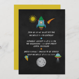 Convite de Aniversário do Quadro de Conversação Ex