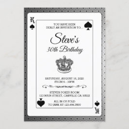 Convite de Aniversário do Rei dos Espadas