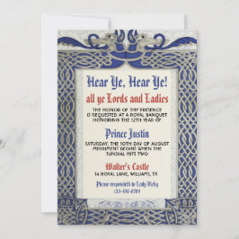 Convite de Aniversário do Renascimento Medieval