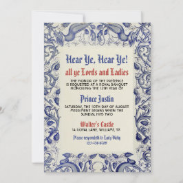 Convite de Aniversário do Renascimento Medieval