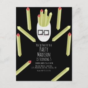 Convite de Aniversário do Restaurante de Fritas Fo