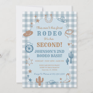 Convite de Aniversário do Segundo Rodeio Western B