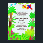 Convite de aniversário do Selgle Safari Kid<br><div class="desc">Celebre seu dia especial com um tema especial,  safari da selva. O seu filho terá certeza de ter um ROAAR divertido com este convite de aniversário de safari da selva!</div>