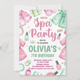 Convite de Aniversário do Spa Party, Nascimento do