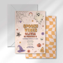 Convite de Aniversário do Spooky Vibes