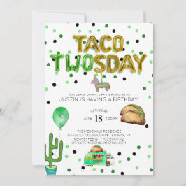 Convite de Aniversário do Taco 2500
