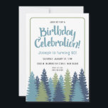 Convite de Aniversário do Tema Natural das Árvores<br><div class="desc">Convite de Aniversário do Tema Natural das Árvores Rústicas</div>