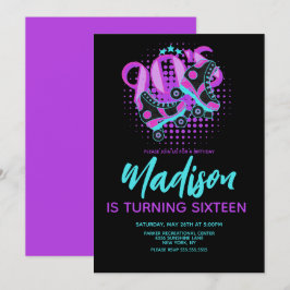 convite de aniversário do tema Skates do cilindro 