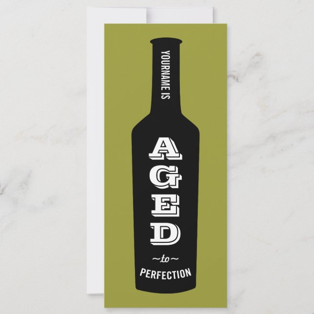 Convite de aniversário do Vinho (Frente)