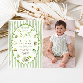 Convite de Aniversário Doce Matcha Verde Foto