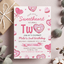Convite de Aniversário Dois Doce