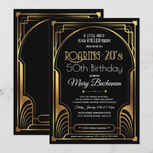 Convite de Aniversário dos Anos 20 Rugidores