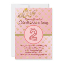 Convite de aniversário Dourado da moça