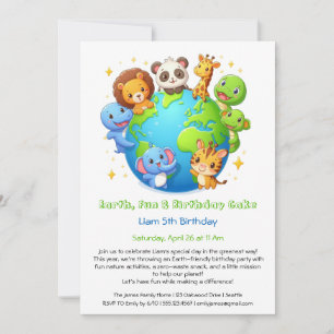 Convite de Aniversário Ecológico