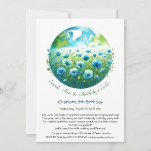 Convite de Aniversário Ecológico