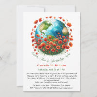 Convite de Aniversário Ecológico