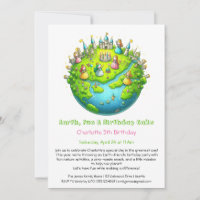Convite de Aniversário Ecológico