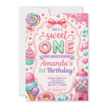 Convite de Aniversário Ela é uma Doce Template