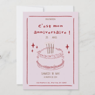 Convite de Aniversário Elegante